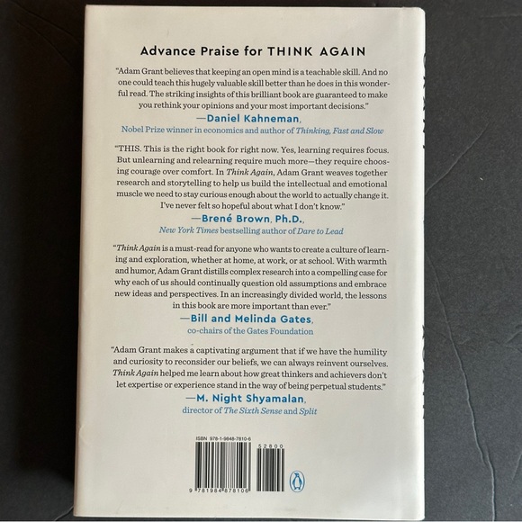 Think Again by Adam Grant | Self-Help, Psychology | Hardcover Book - Picture 2 of 10